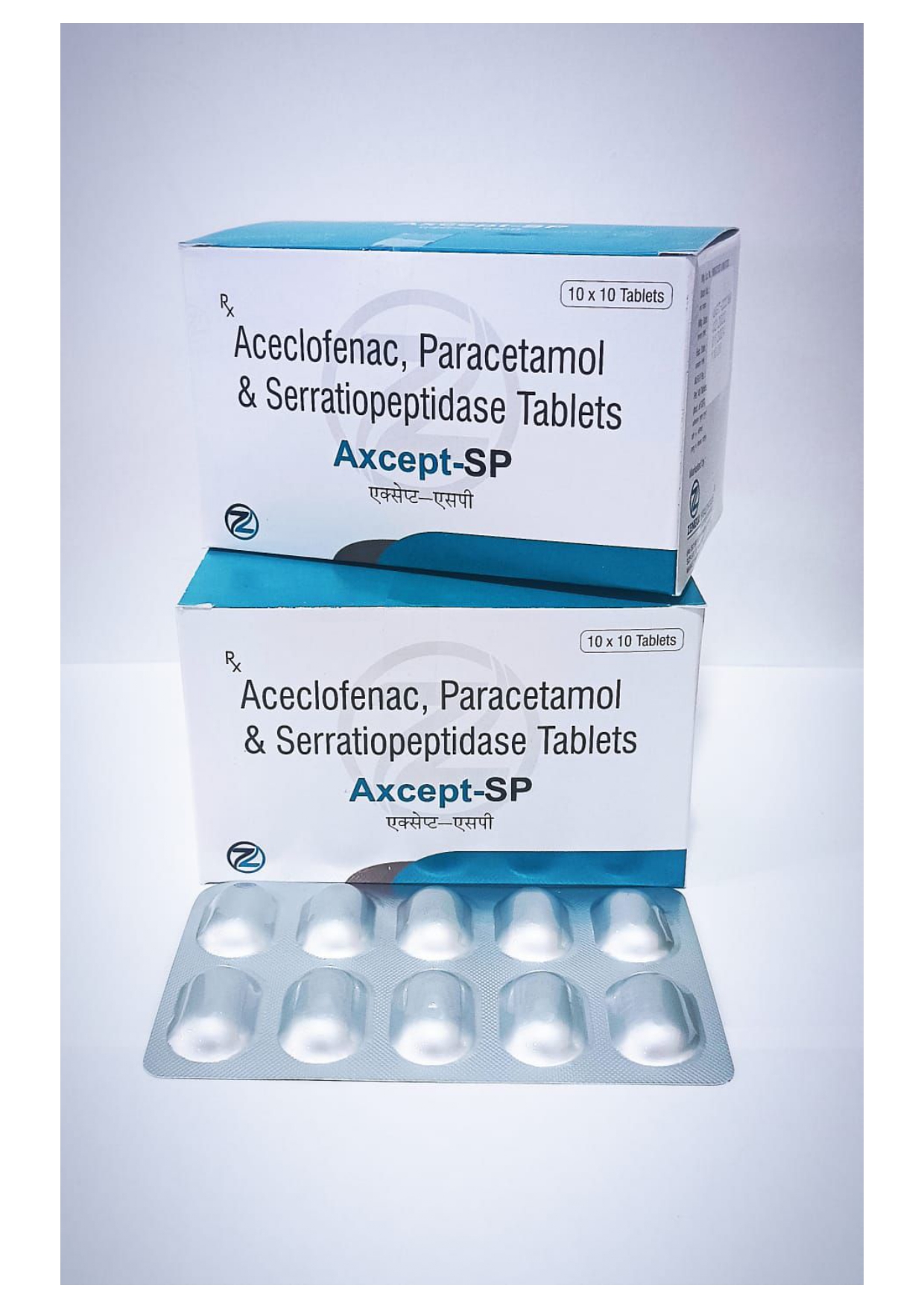 aceclofenac 100mg+ paracetamol 325mg + serratiopeptidase 15mg
