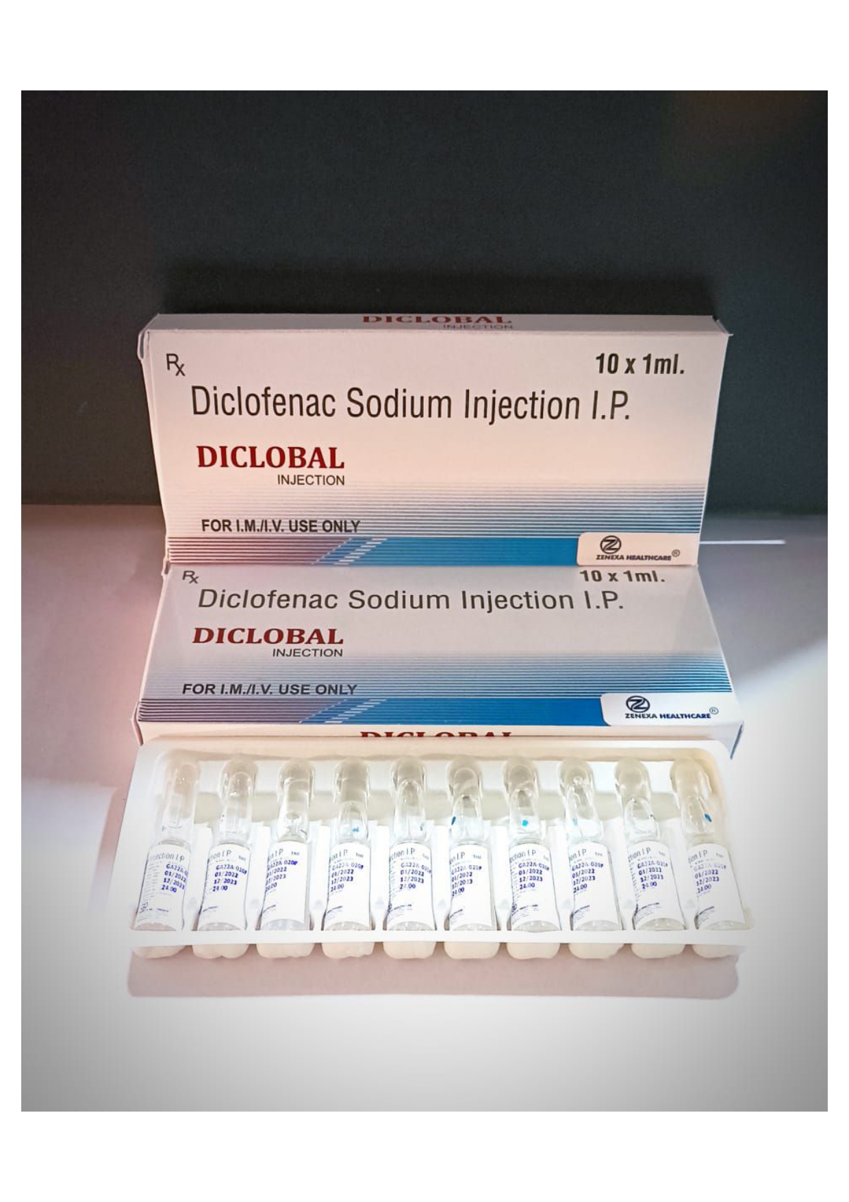 diclofenac sodium injection 75mg/1ml (aqua based/painless)