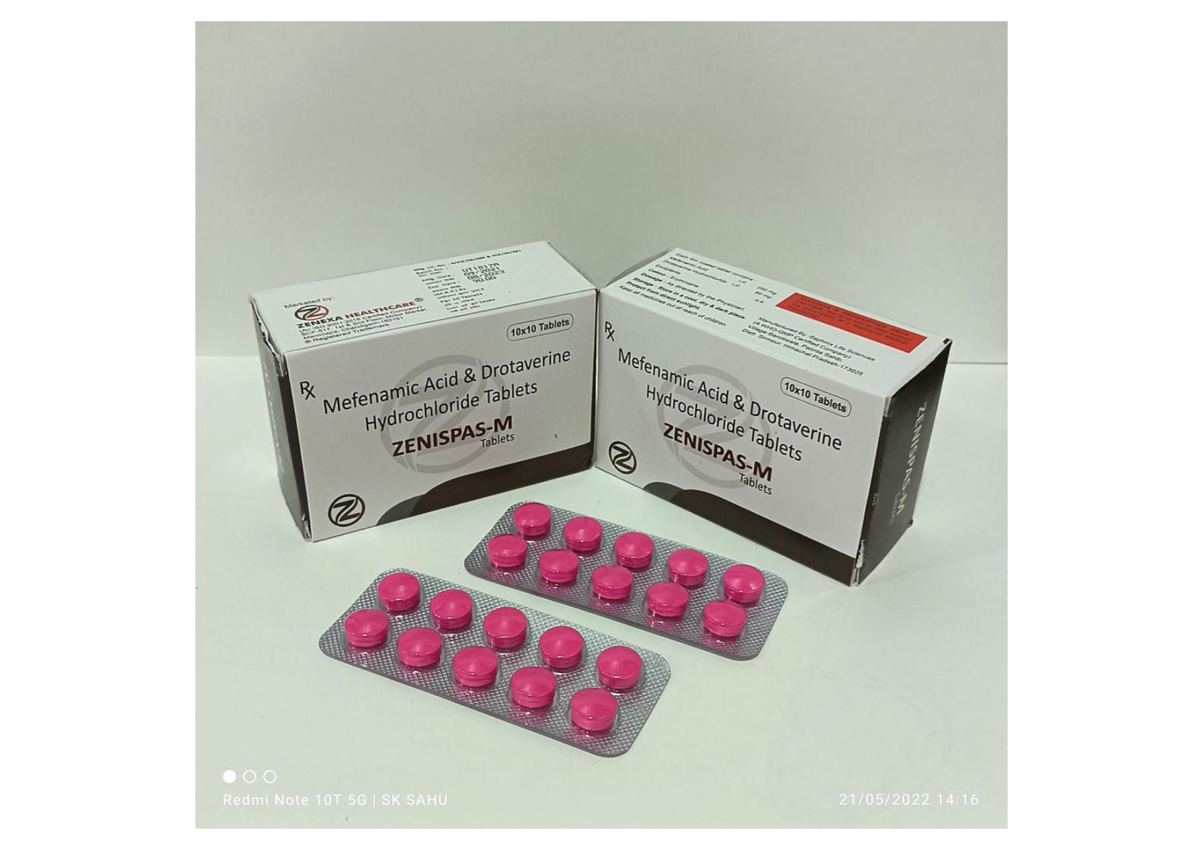 drotaverine hcl 80 mg + mefenamic acid 250mg