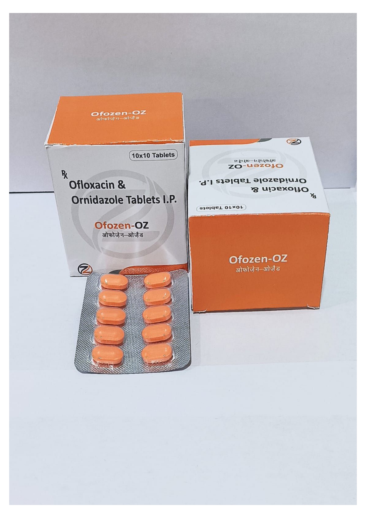 ofloxacin 200mg + ornidazole 500mg