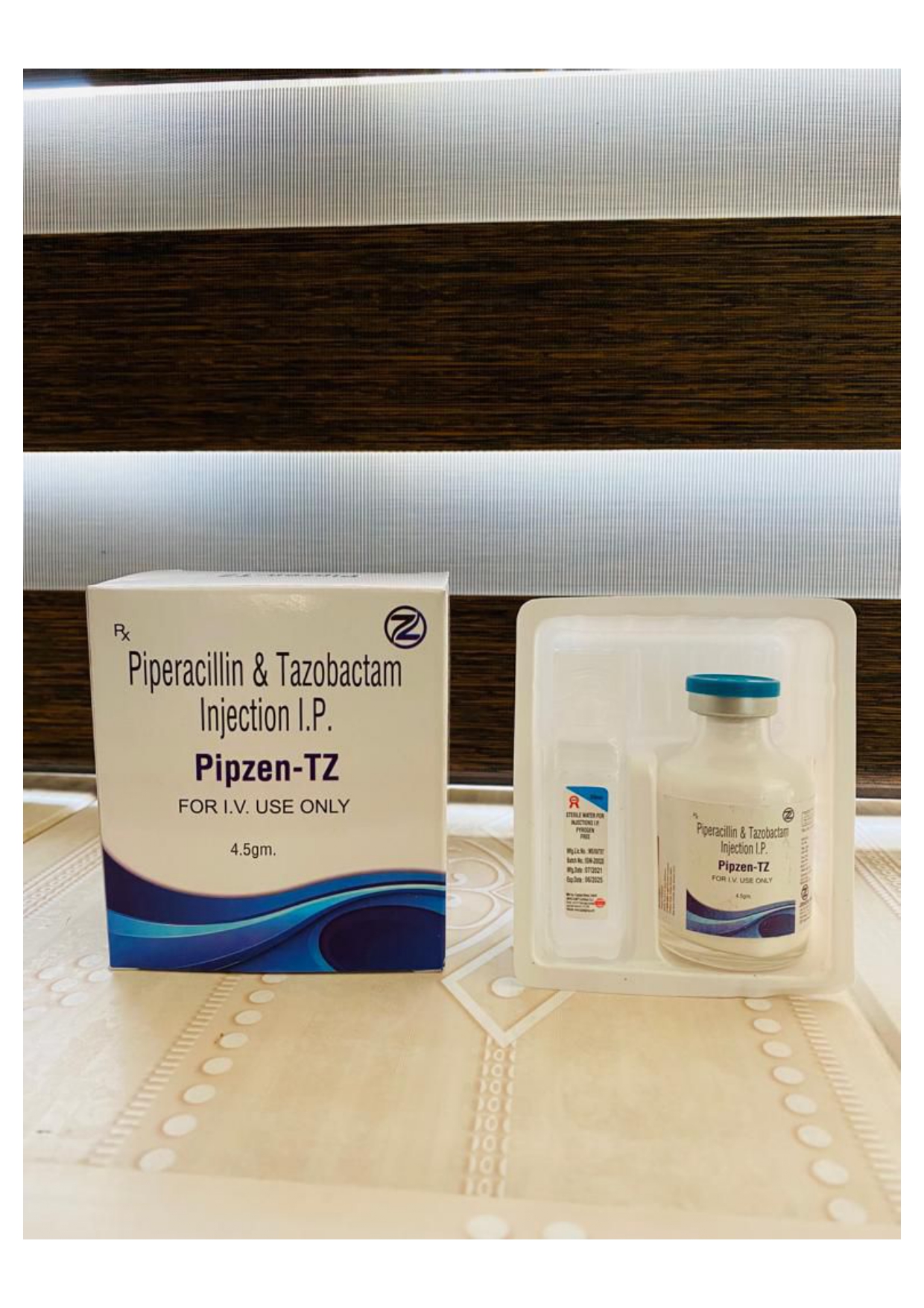 piperacillin 4g + tazobactam sodium 500mg