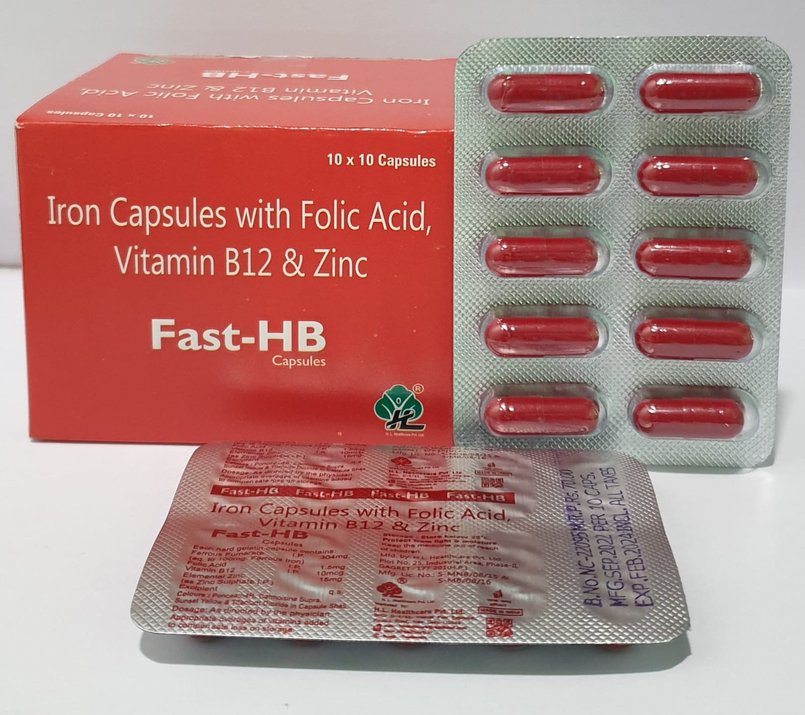 ferric fumarate 100mg +folic acid
1.5mg+vitamin b12 10mcg+ zinc 15mg