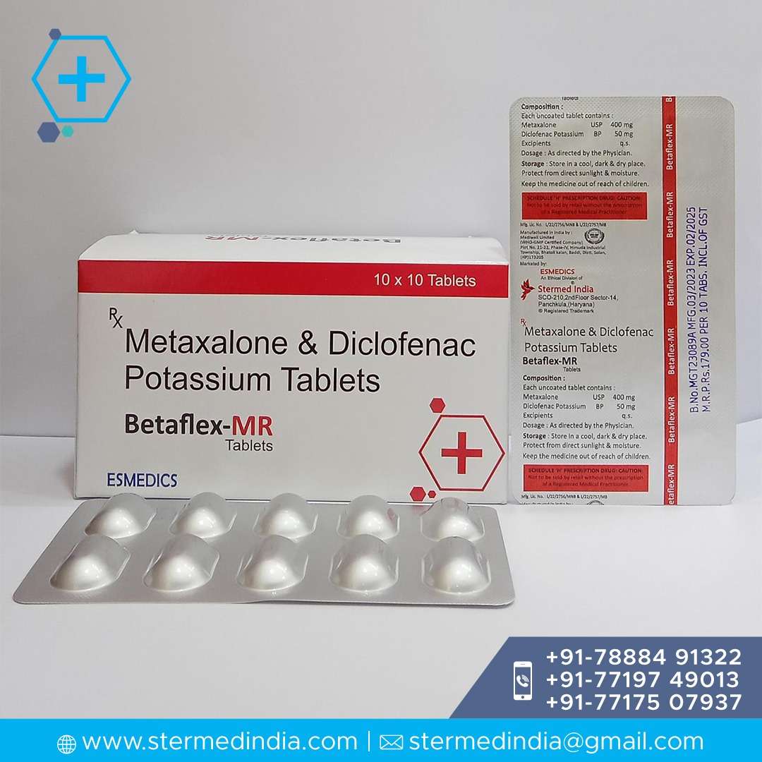 metaxalone 400 mg + diclofenac 50 mg
