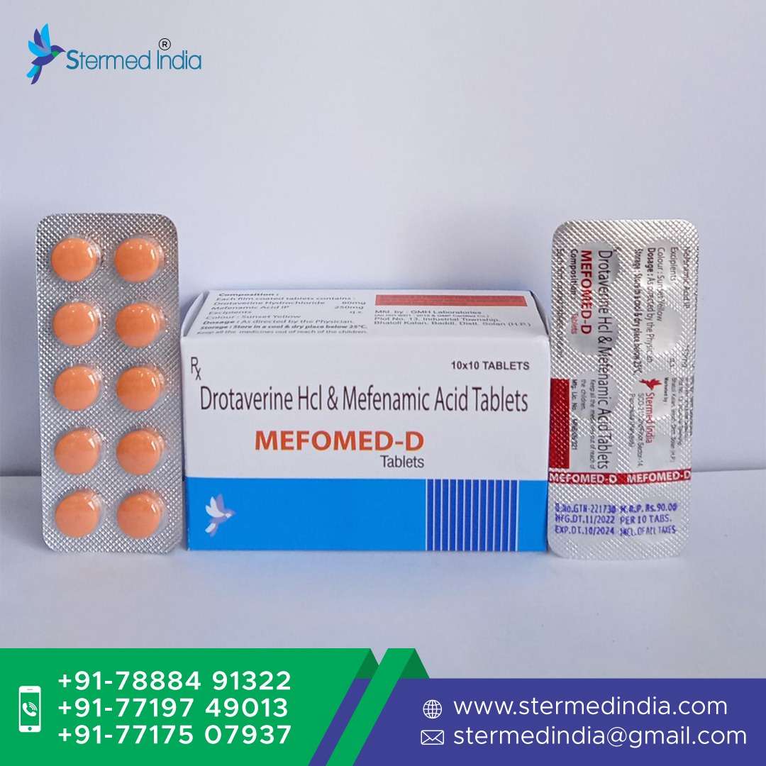 mefenamic acid 250 mg + drotaverine hcl 80 mg