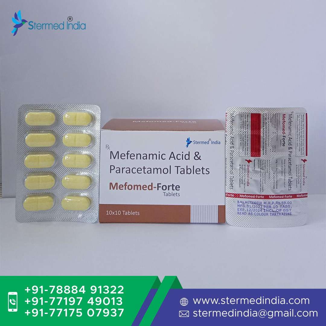 mefenamic acid 500 mg +  paracetamol 325mg