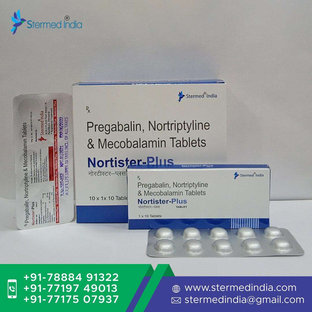 nortriptylin 10 mg + pregabalin 75 mg  + methylcobalamin 1500 mcg