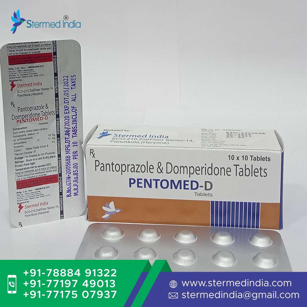 pantoprazole 40 mg + domperidone 10 mg