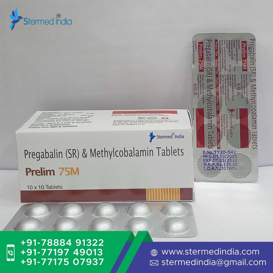 pregabalin 75 mg + methylcobalamin 750 mg