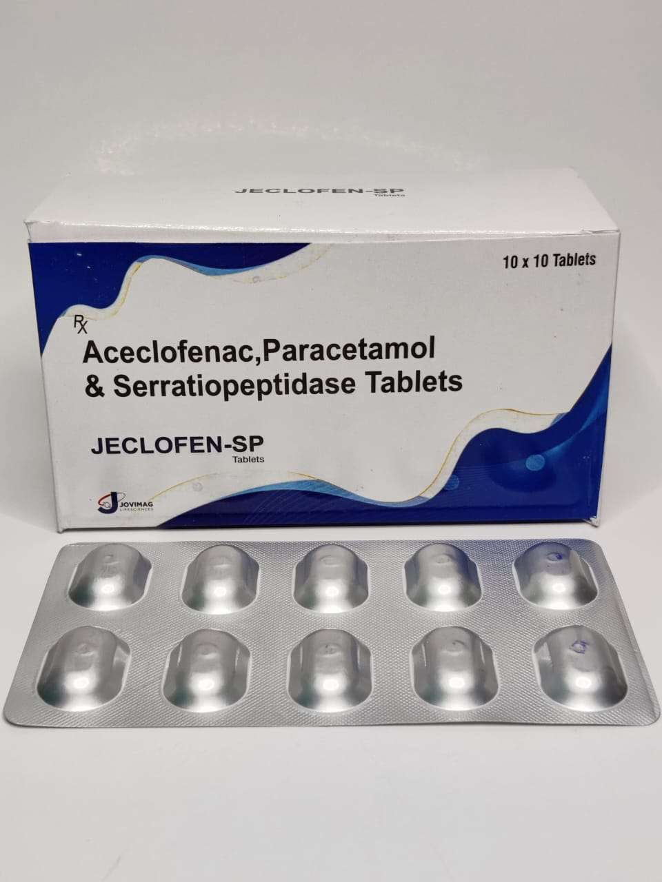aceclofenac 100mg+paracetamol 325mg+serratiopeptidase 15mg