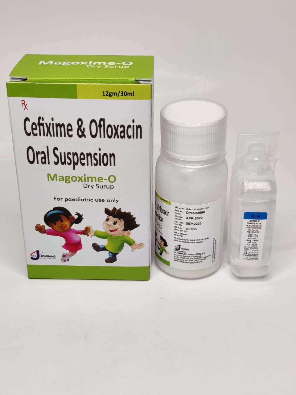 cefixime 50mg + ofloxacin 50 mg with water