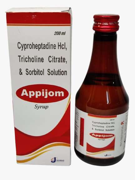cyproheptadine +tricholine in sorbitol base