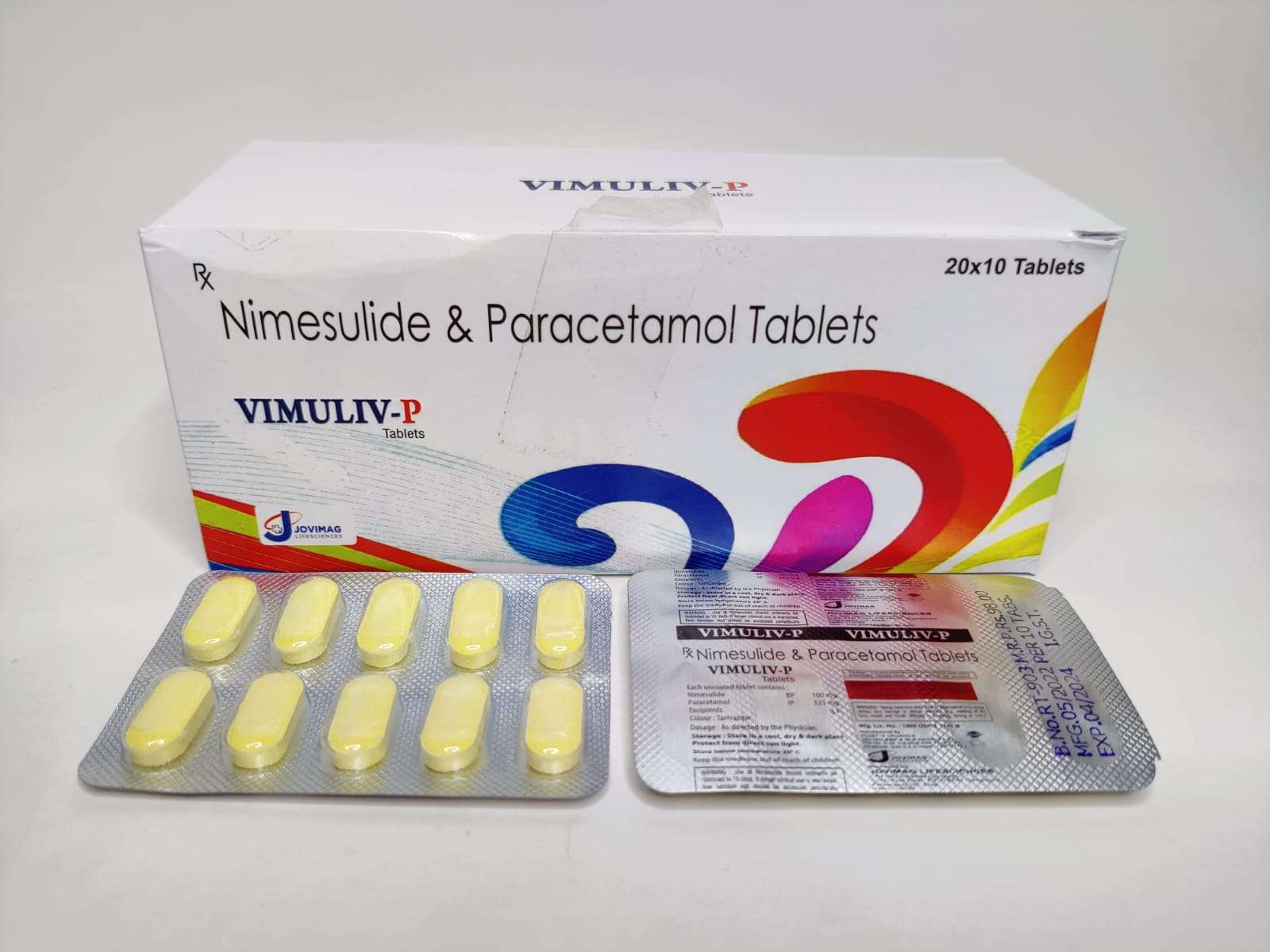 nimesulide 100mg + paracetamol 325 mg