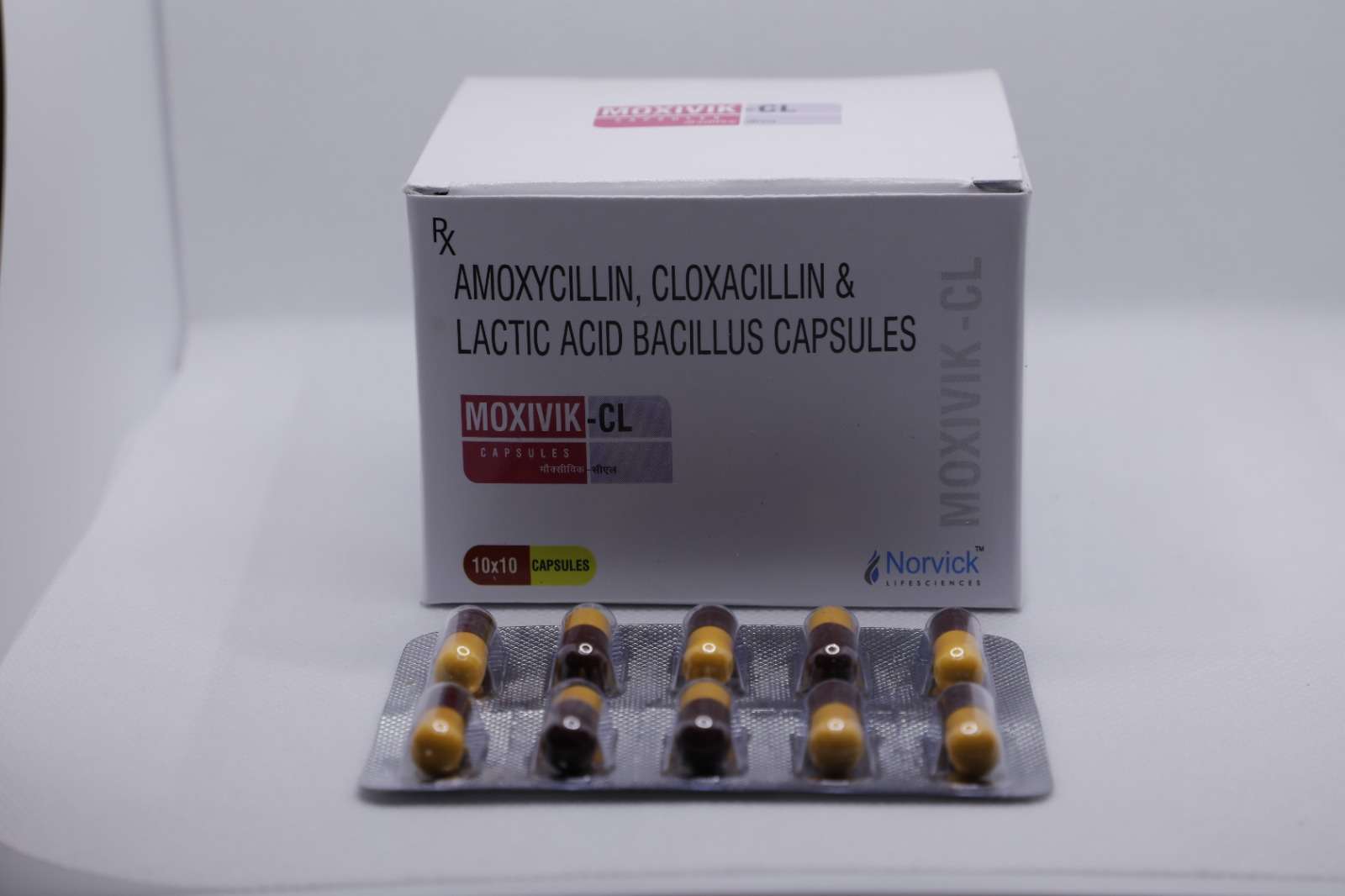 amoxycillin 250mg & cloxacillin 250mg & lactic acid bacillus