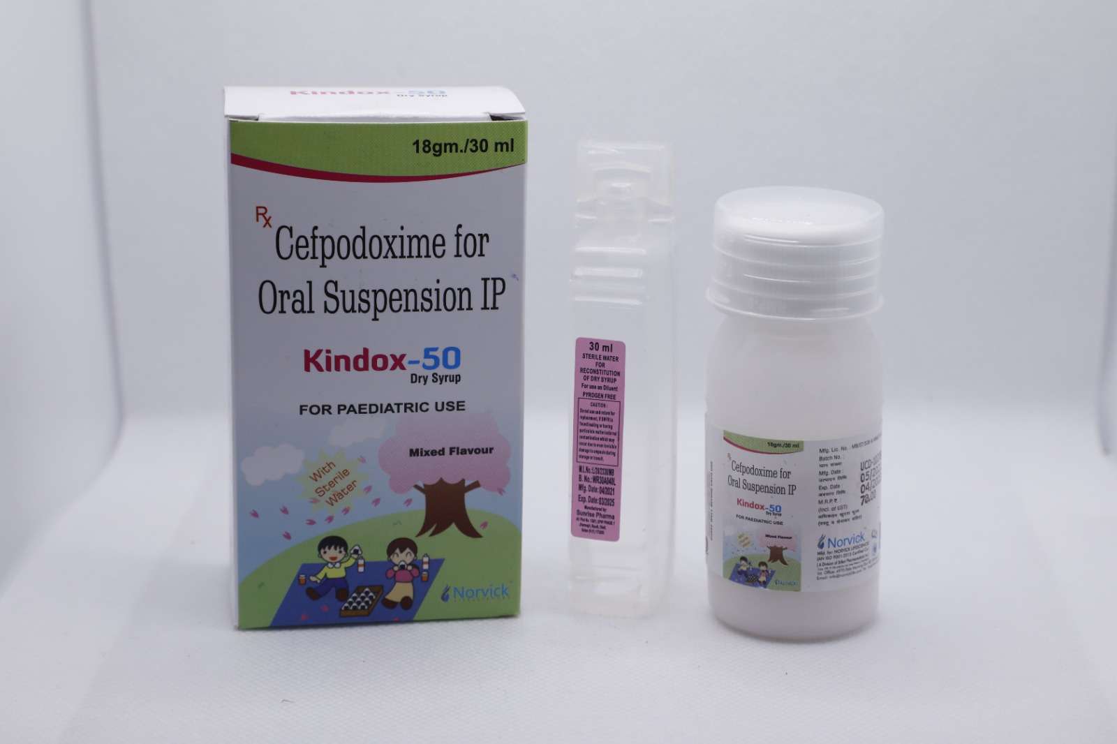 cefpodoxime 50 mg dry syrup with water