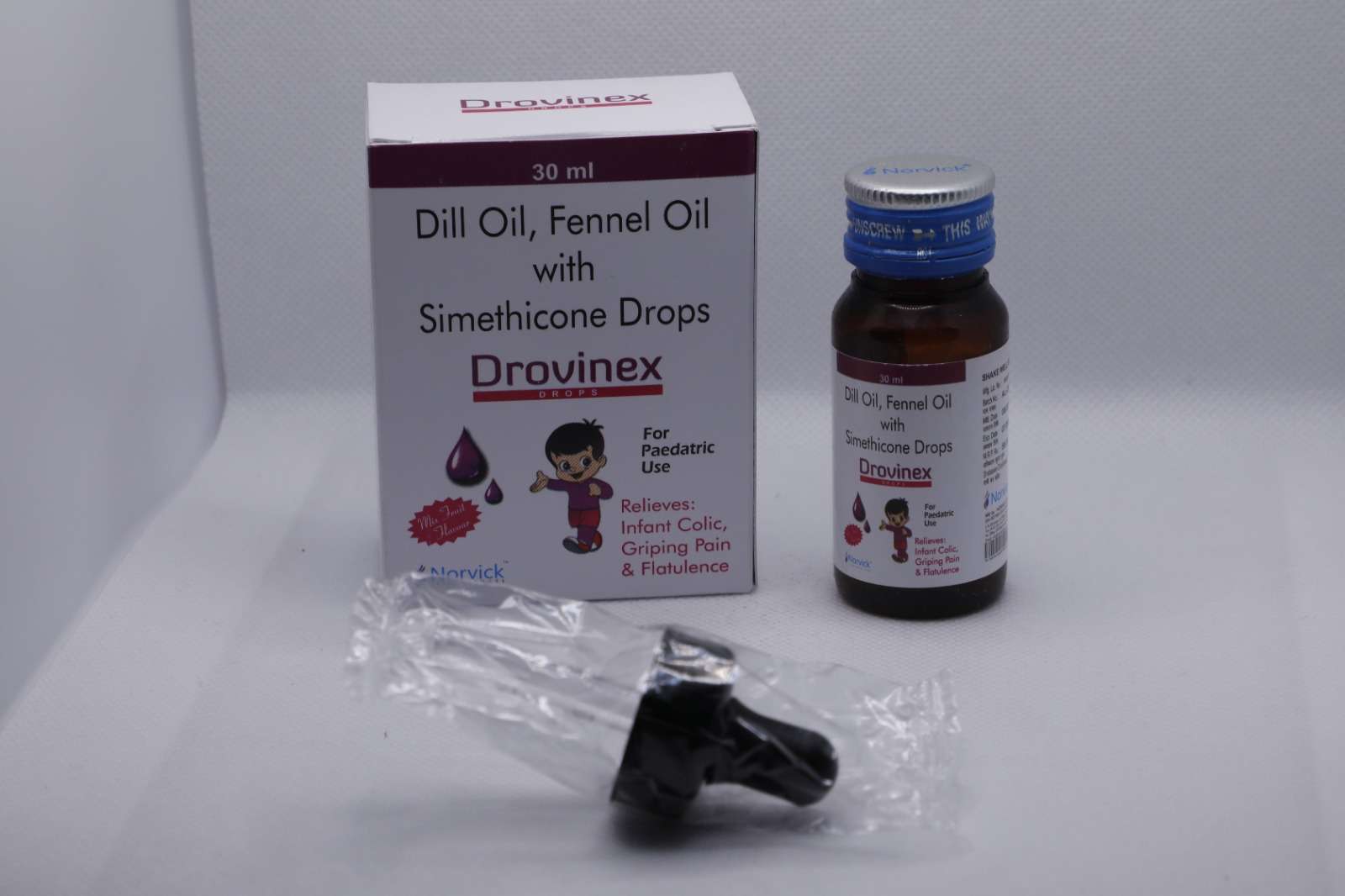 dill oil + fennel oil + simethicone drops