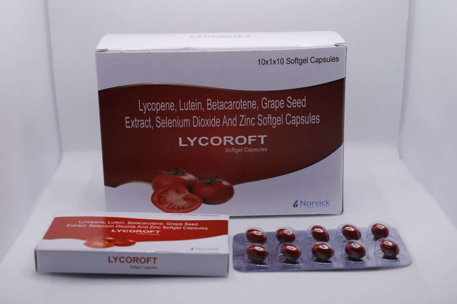 lycopene 4000mcg+ lutein 10% 4000 mcg + betacarotene 30% 5.17mg+ black grape seed extract 10mg+ selenium dioxide monohydrate 25 mcg+zinc 10 mg
