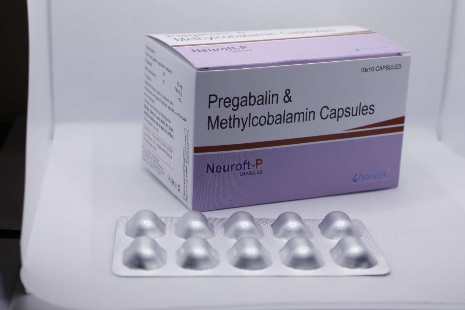 methycobalamin 750 mcg +  pregabalin 75 mg