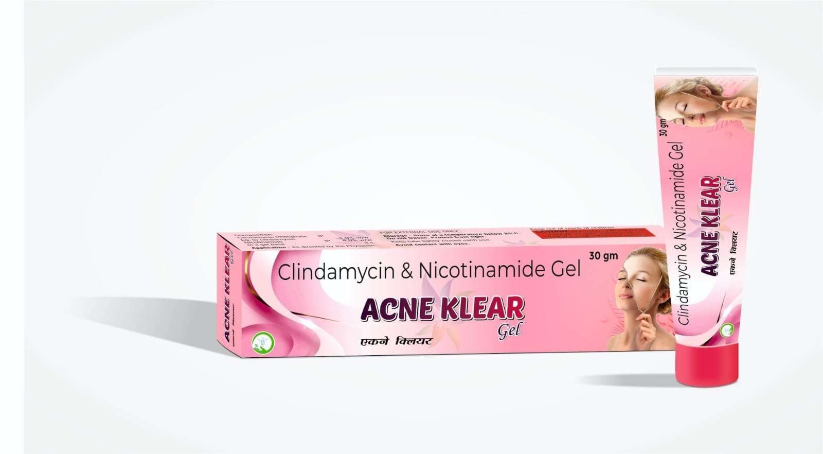 clindamycin 1% w/w + nicotinamide 4% w/w gel base