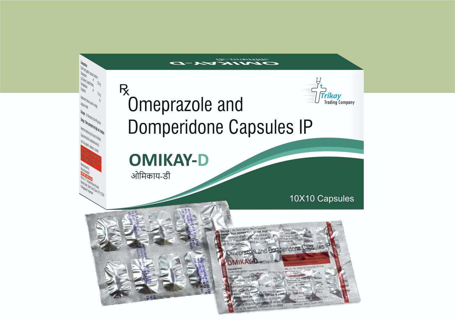 omeprazole 20 mg + domperidone 10 mg