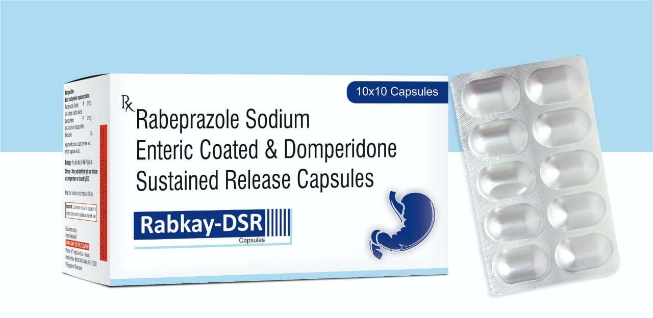 rabeprazole sodium 20 mg+ domperidone 30 mg