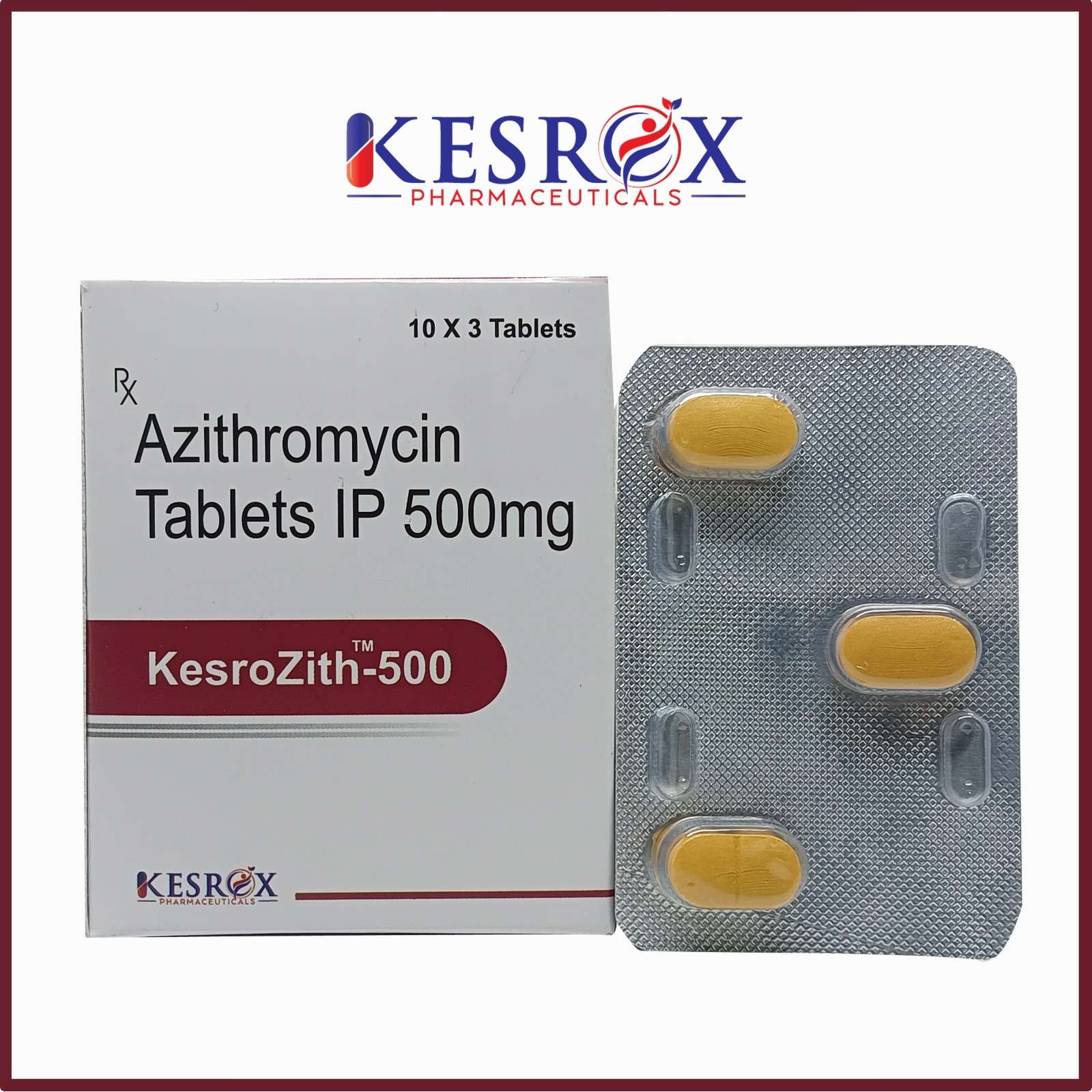 azithromycin 500 mg tablet (blister)