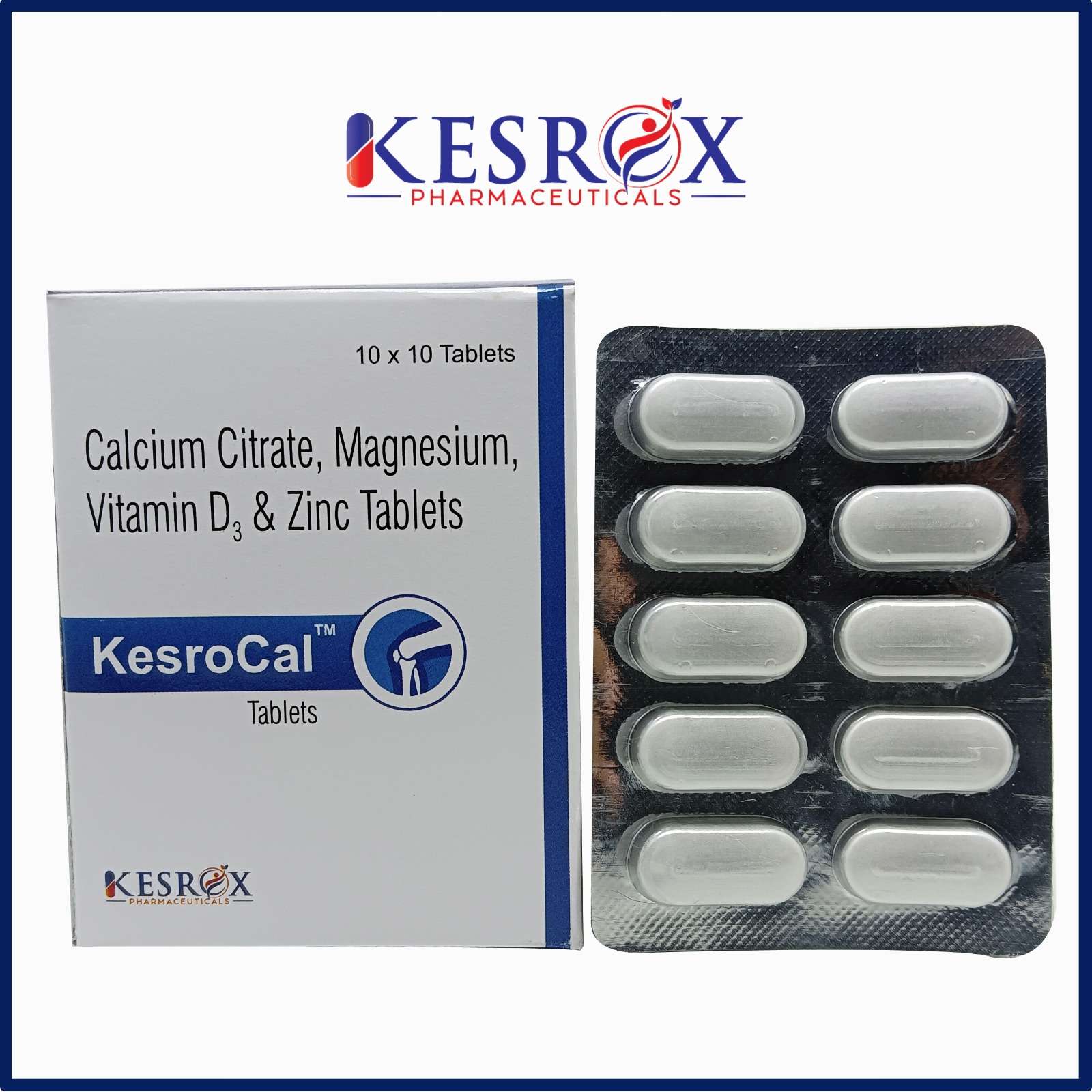 calcium citrate 1000mg & magnesium 100mg &vitamin d3 200 iu+ zinc sulphate 4mg tablet (blister)