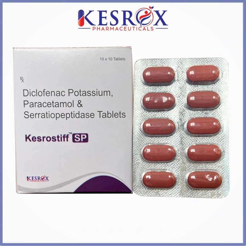 diclofenac sodium 50 mg+ paracetamol 325 mg+serratiopeptidase 15mg tablet (alu-alu)