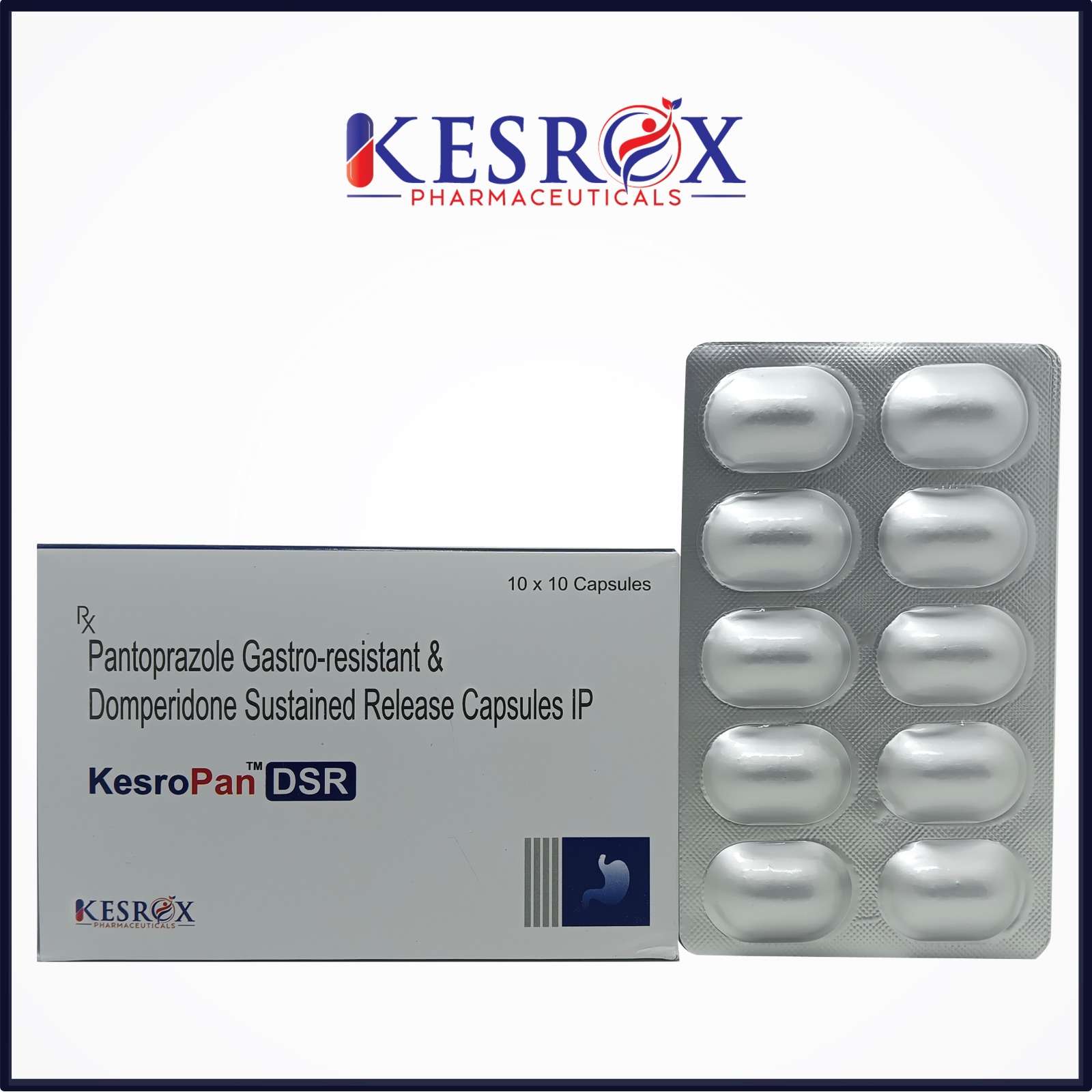 pantoprazole  sodium 40 mg & domperidone 30 mg in srcapsules