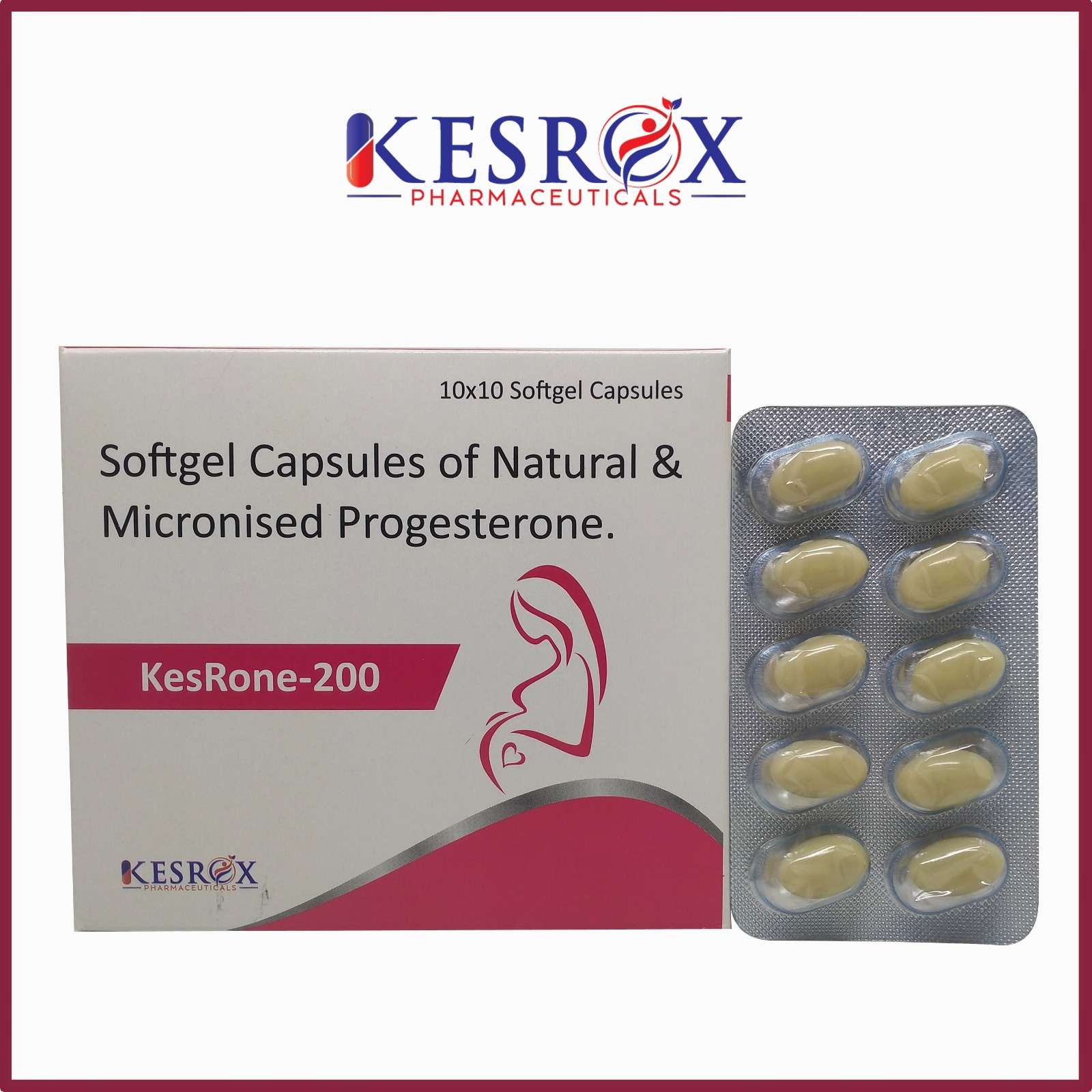progesterone- 200 softgel capsules