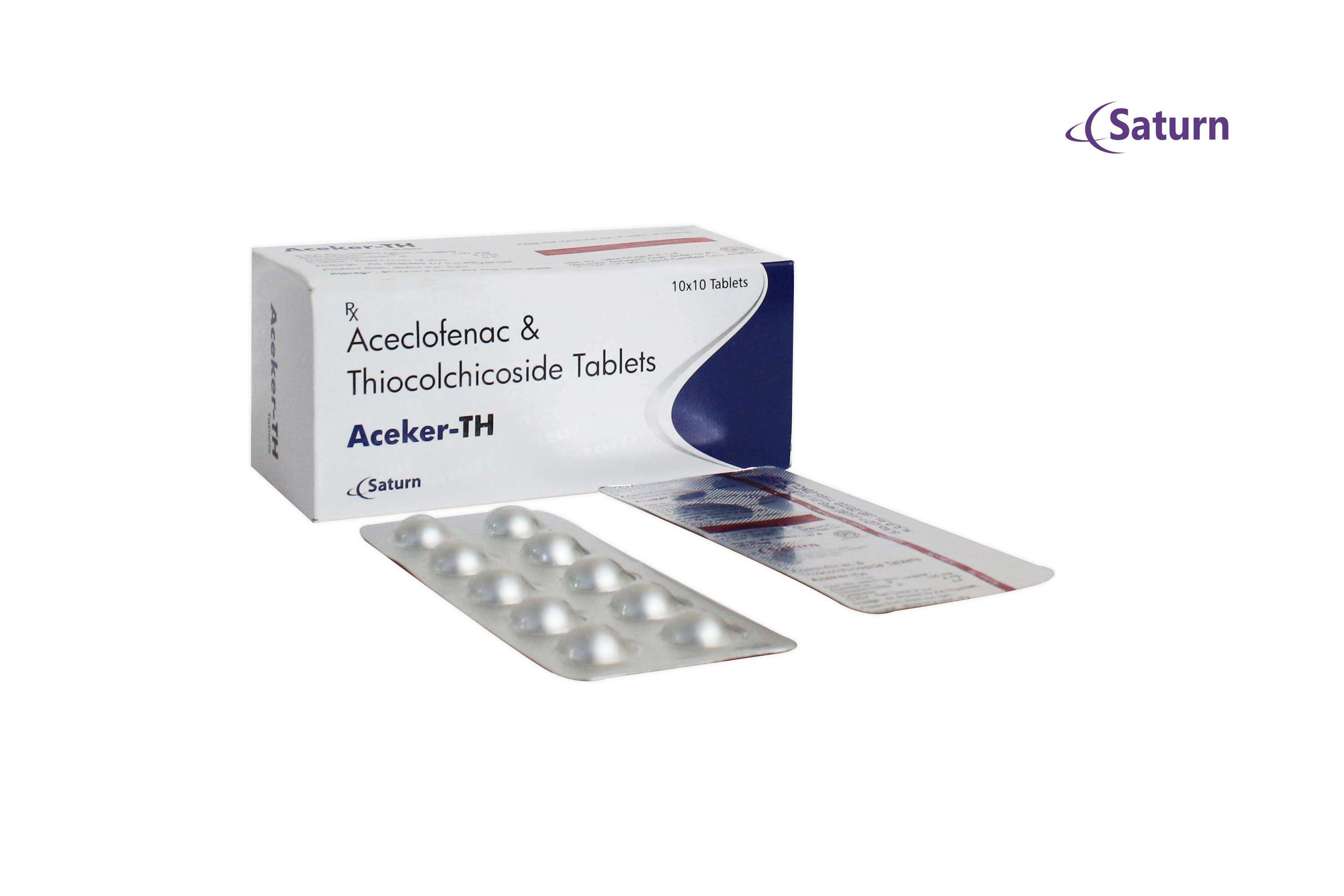 aceclofenac  100mg+ thiocolchicoside  4mg / 8mg