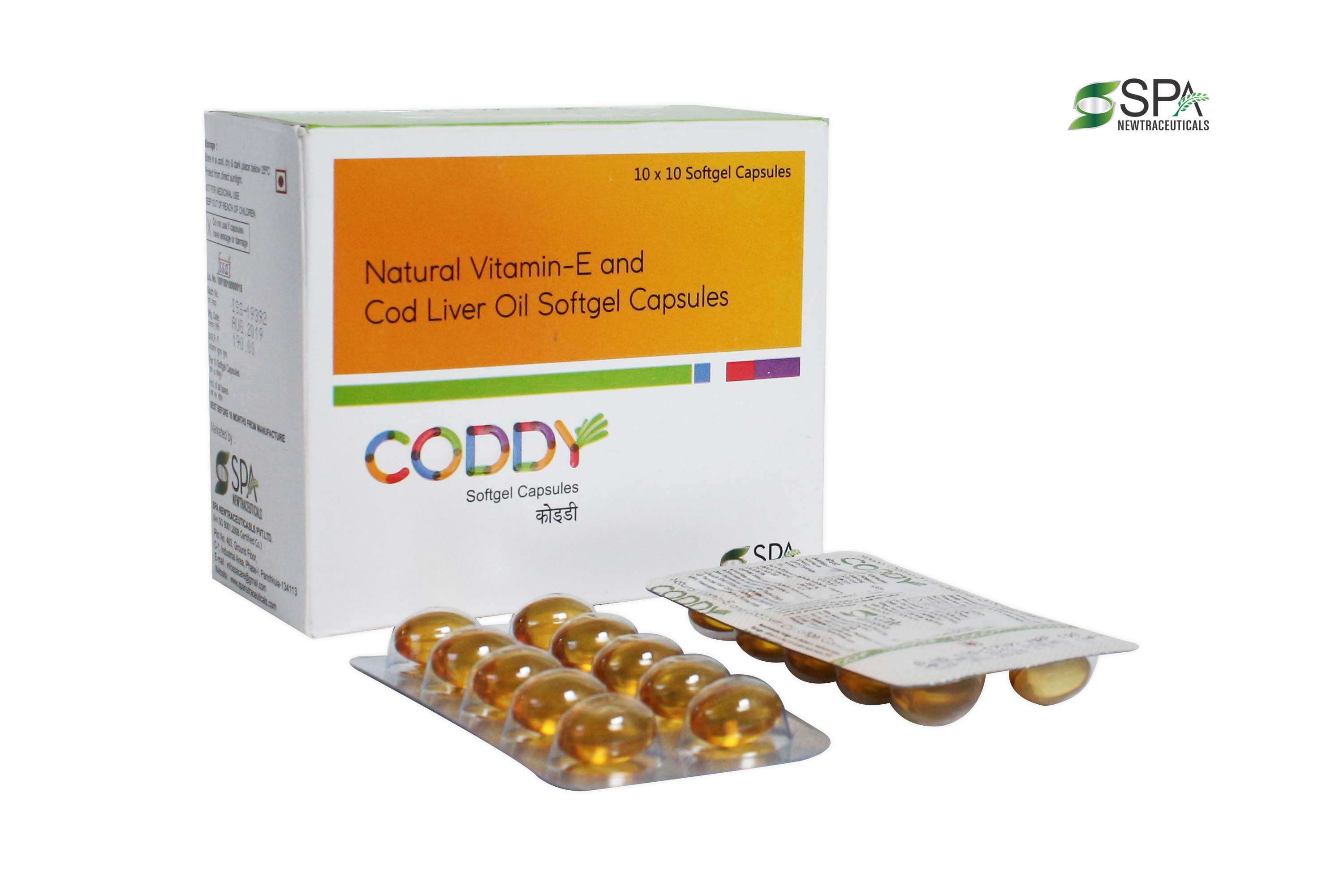 cod liver oil 300mg+natural vitamin e 400mg