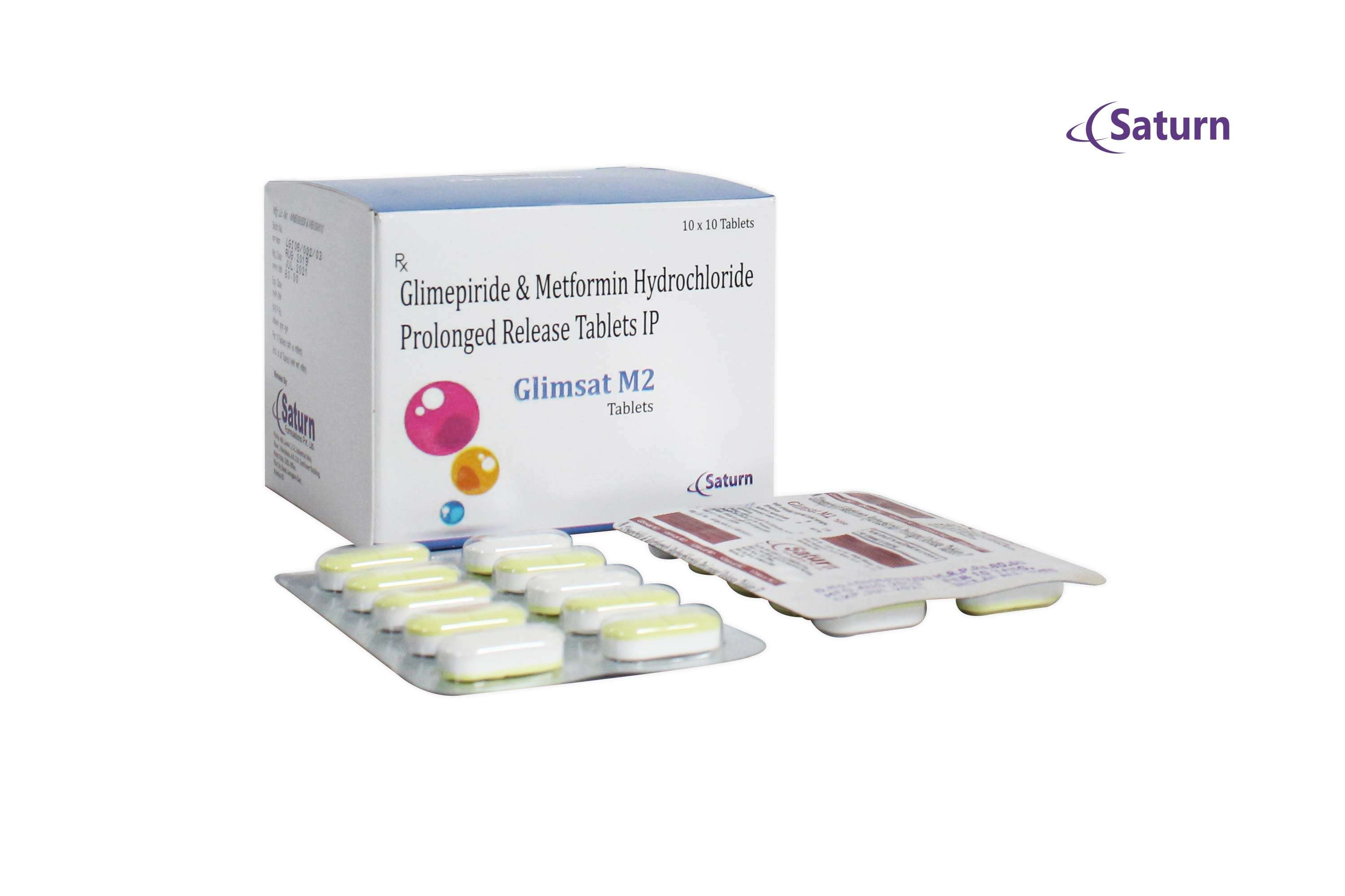 glimepiride 2 mg + metformin hydrochloride 500 mg