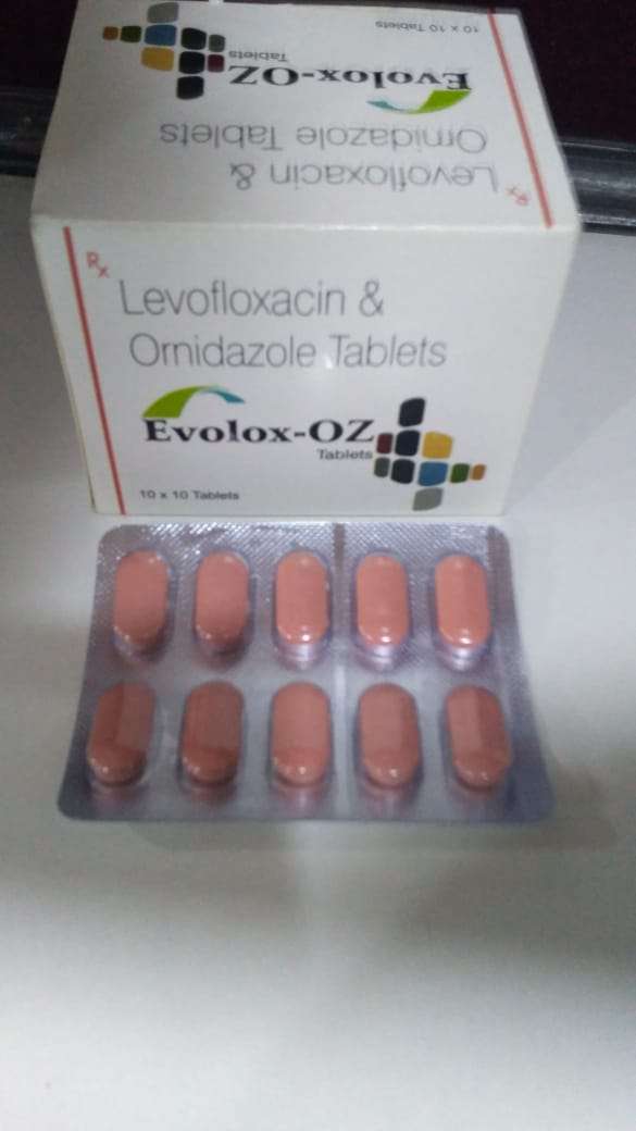 levofloxacin 250 mg + ornidazole 500mg