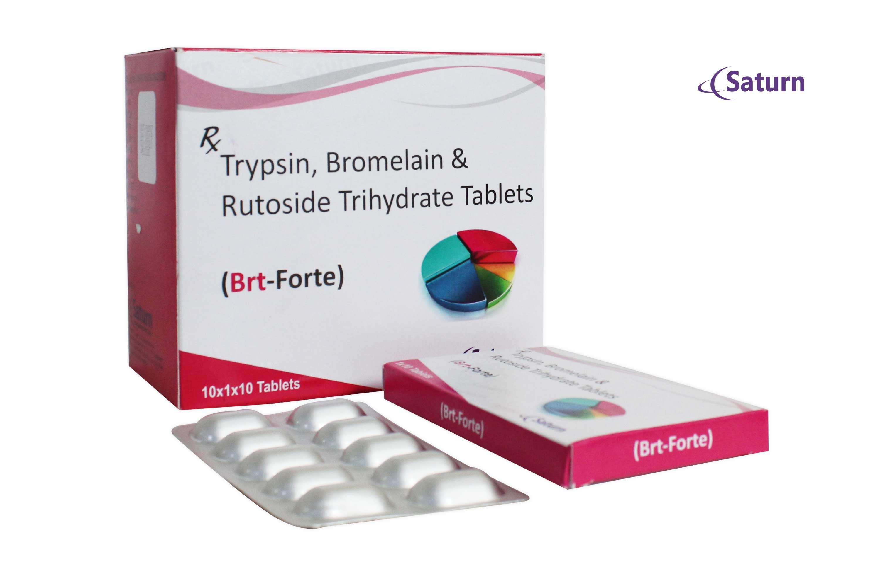 trypsin 48mg, bromelain 90mg + rutoside 100mg + diclofenac