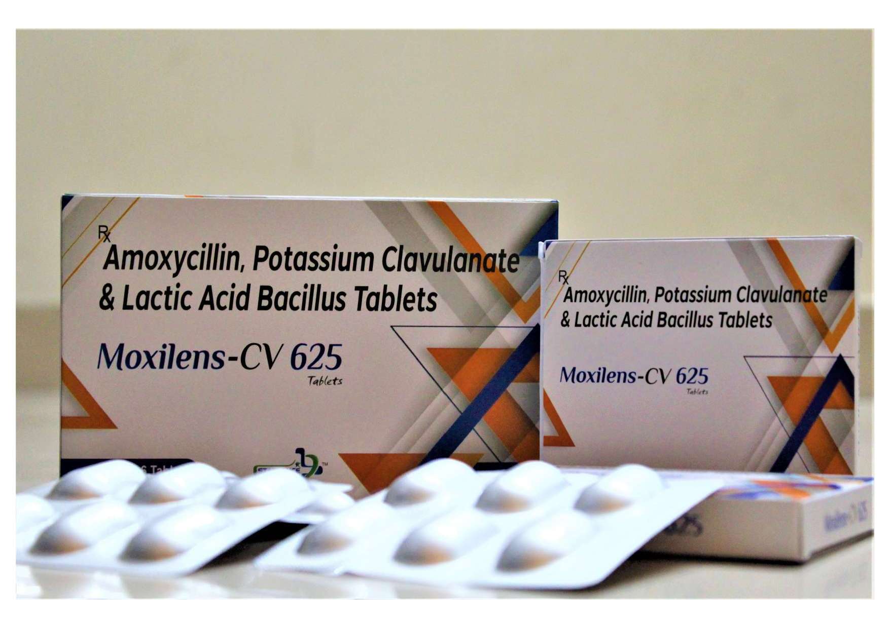 amoxycillin i.p. 500 mg + calvulanate potassium i.p.
125 mg+lb