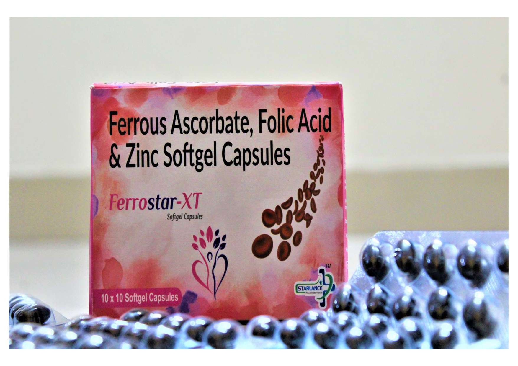 ferrous ascorbate 100 mg+zinc 7.5 mg+folic
acid 1.5 mg