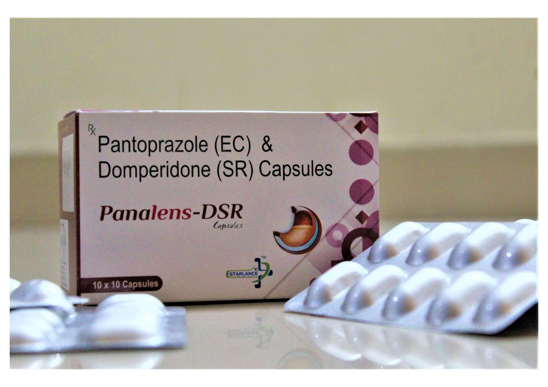 pantoprazole sodium i.p 40 mg + domperidone i.p 30
mg