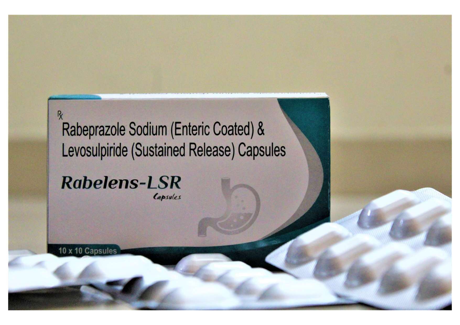 rabeprazole sodium i.p. 20 mg + levosulpride sr 75
mg