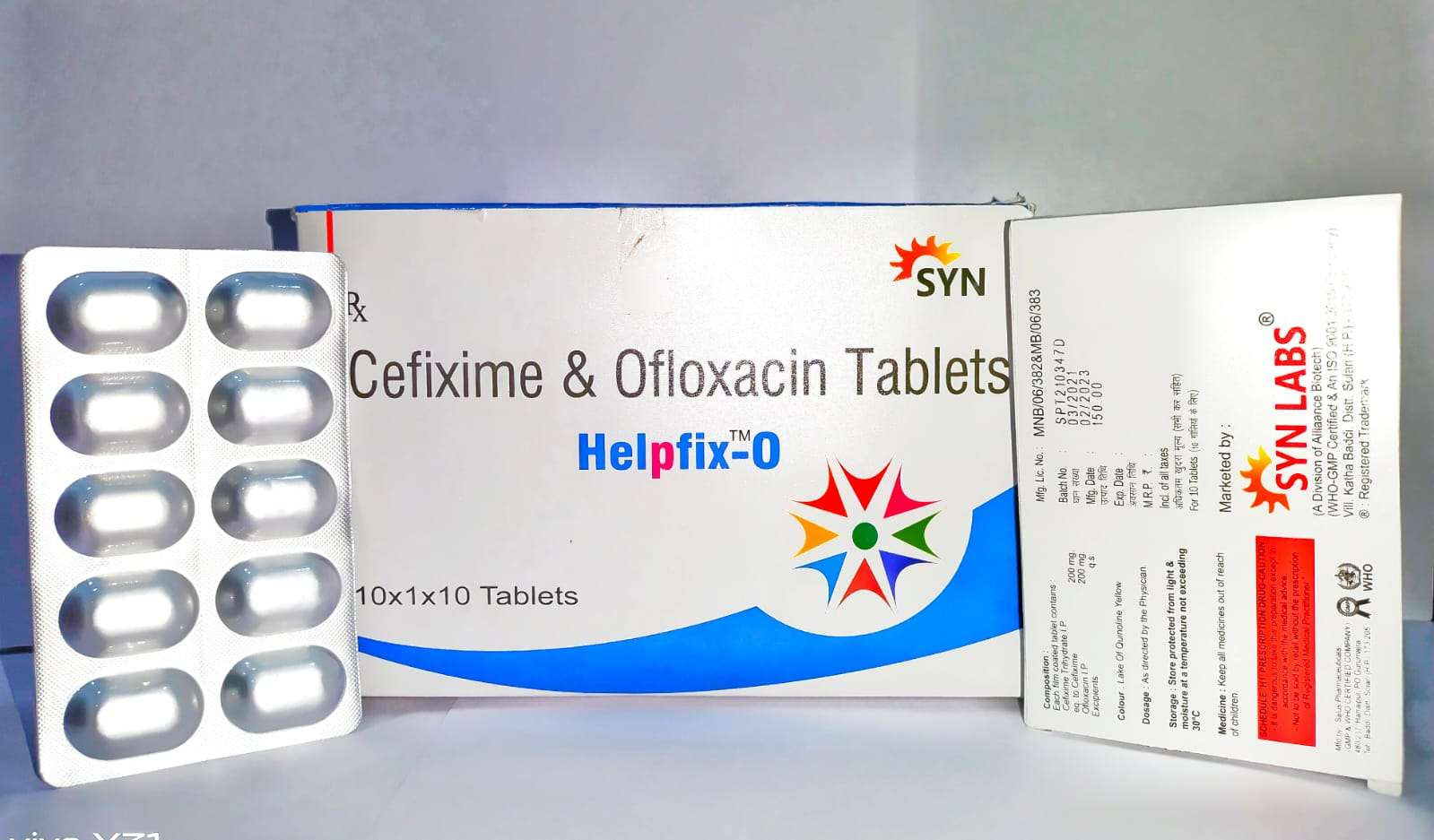 cefixime 200mg + ofloxacin 200mg