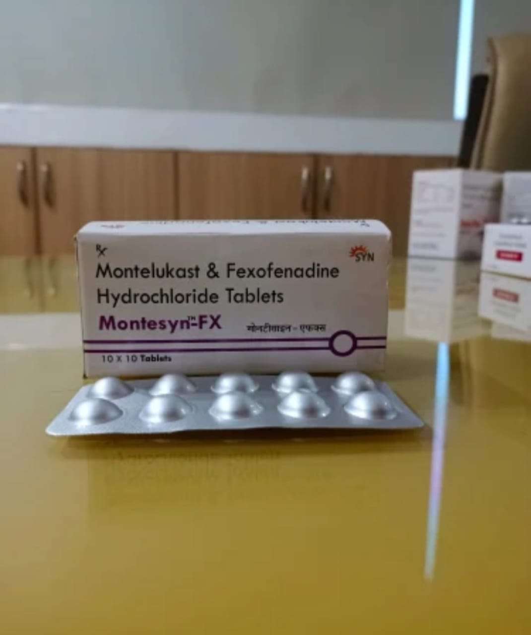 montelukast 10mg + fexofenadine 120mg