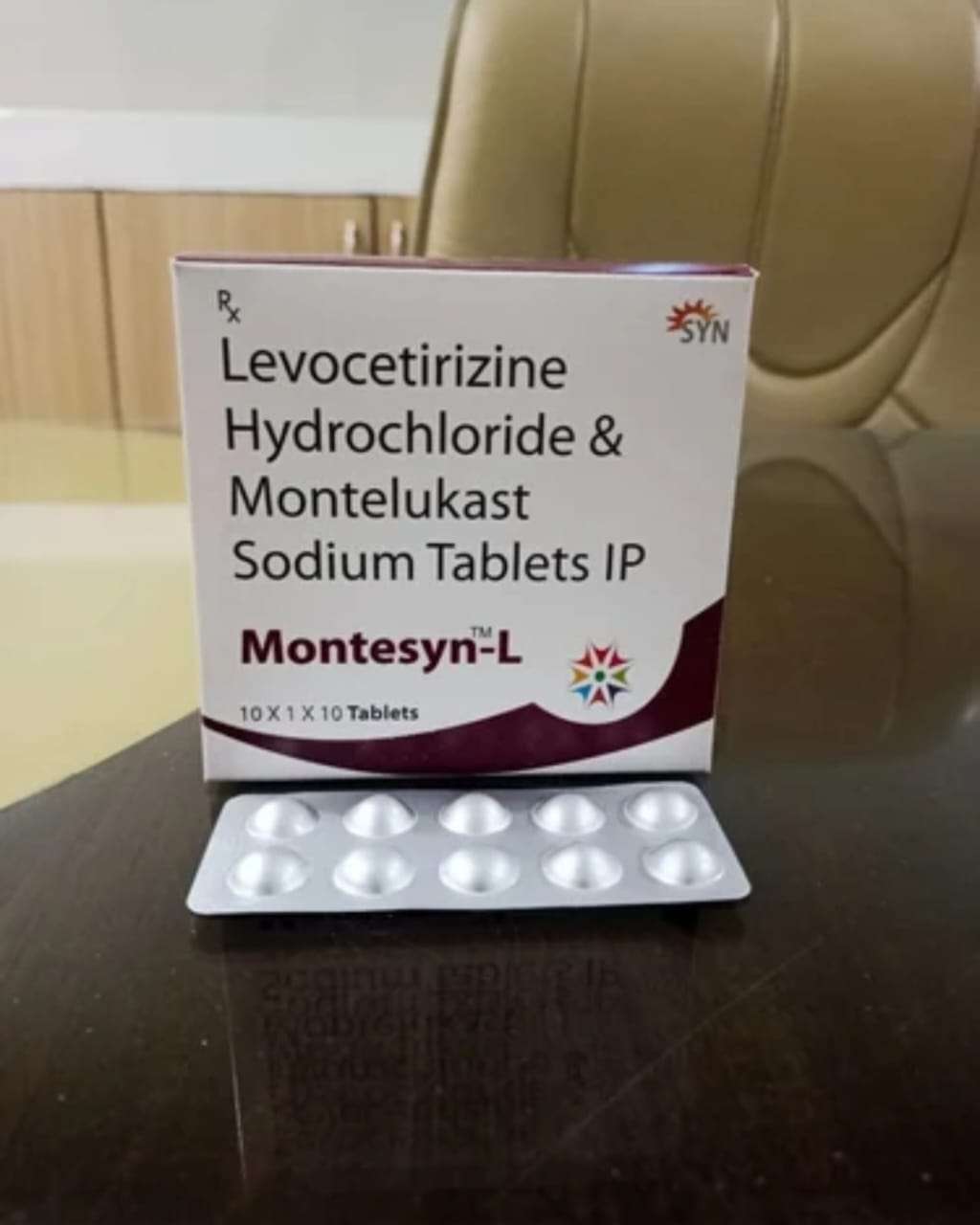 montilukast 10mg + levocetrizine di-hcl. 5mg