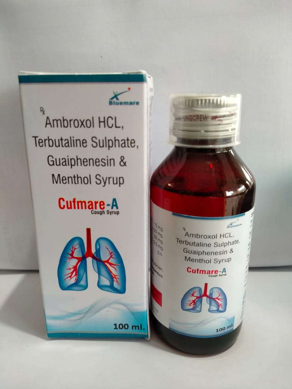 ambroxol hcl 15mg+terbutaline sulphate 1.25mg+guaiphenesion 50mg+menthol 2.5mg