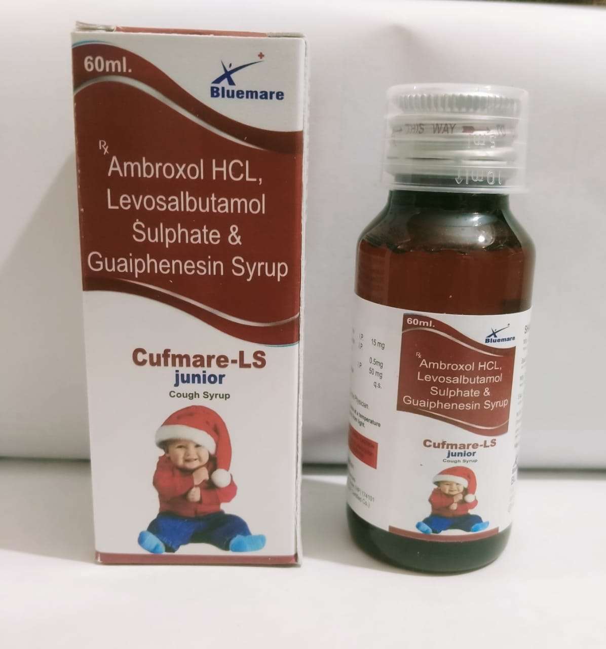 ambroxol hydrochloride 15mg+levosalbutamol 0.5mg+guaiphenesion 50mg