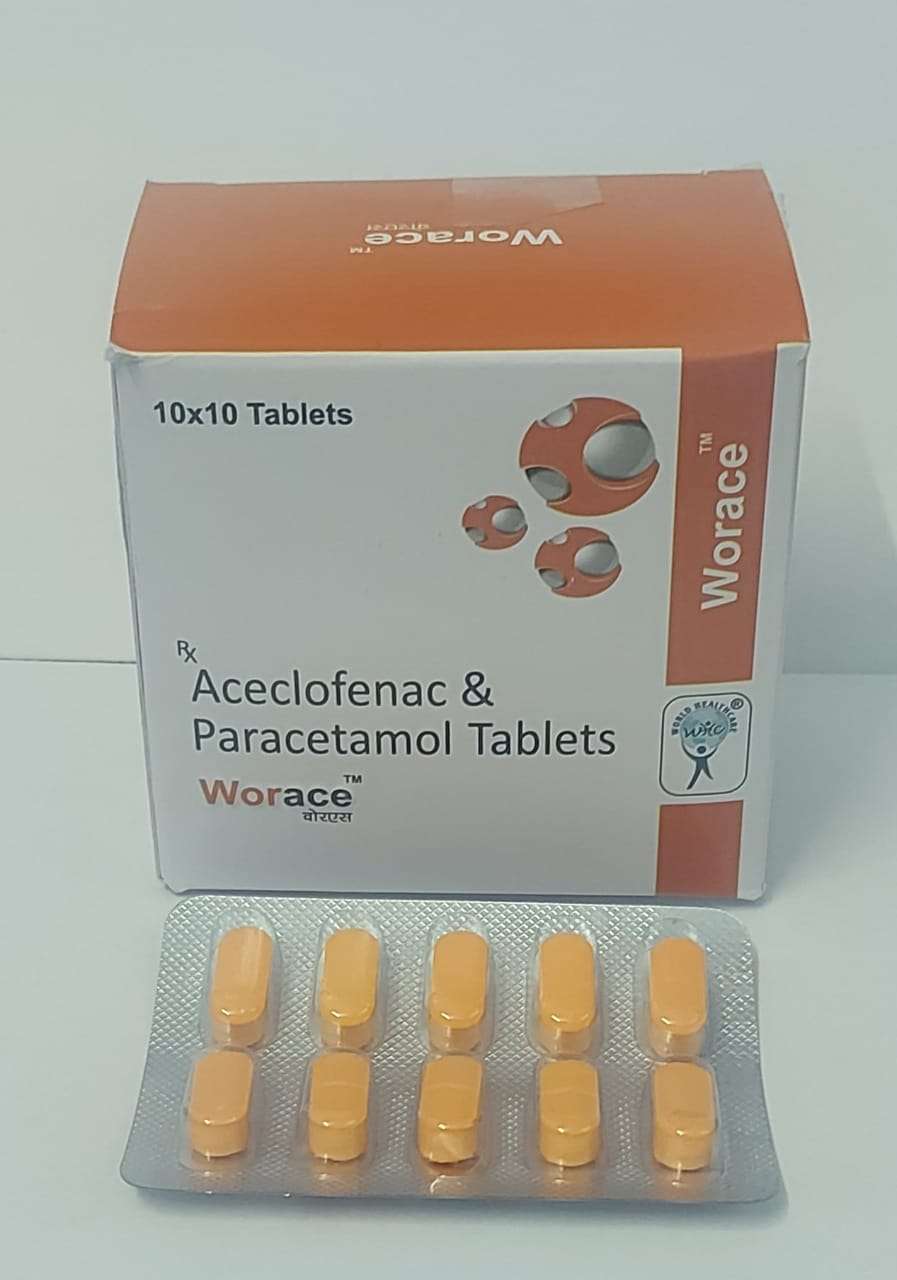 aceclofenac 100mg + paracetamol 325mg coated tab