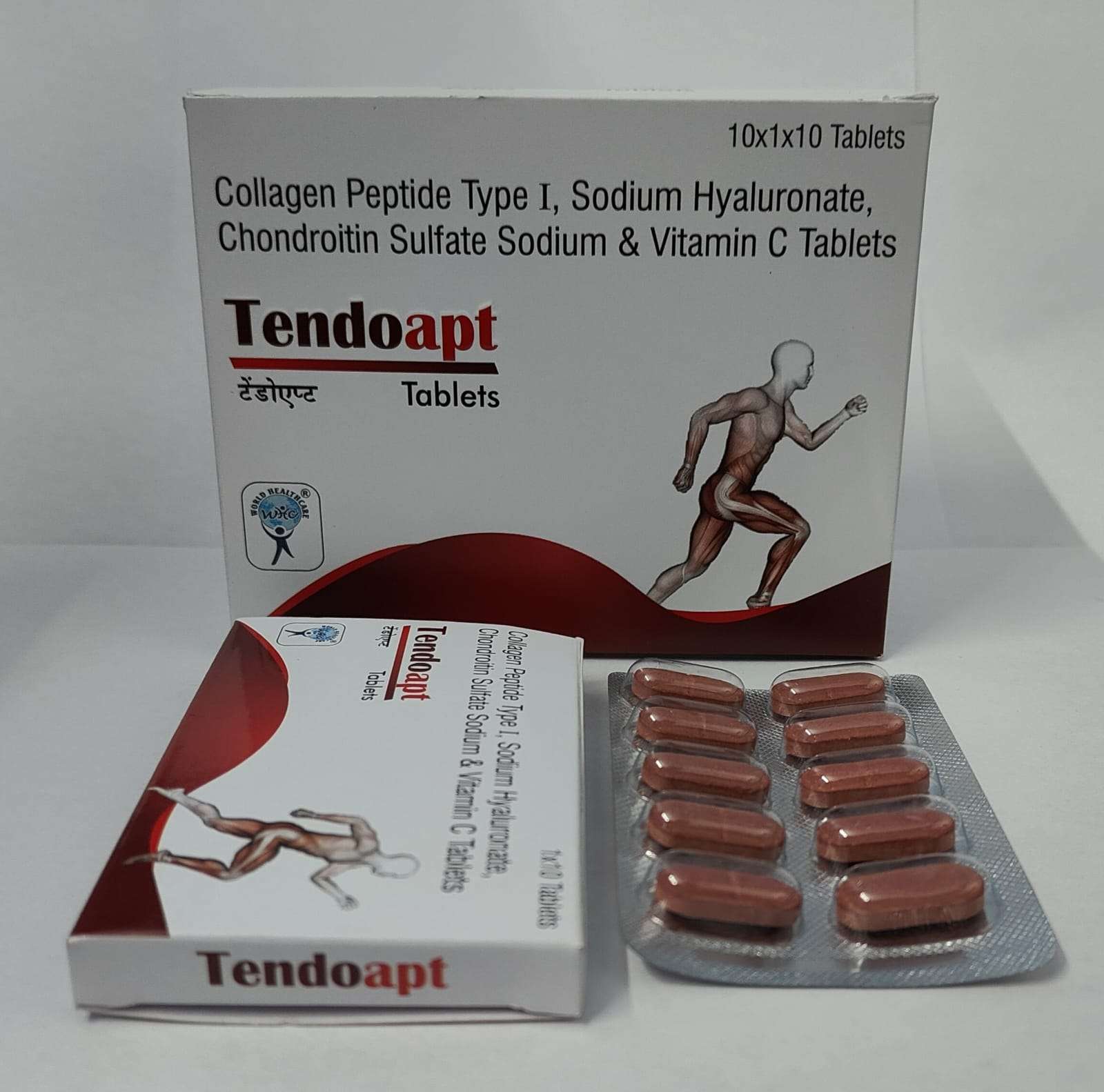 collagen peptide type i 40mg + sodium hyaluronate 30mg + chondroitin sulfate sodium 200mg + vitamin c 35mg tablets