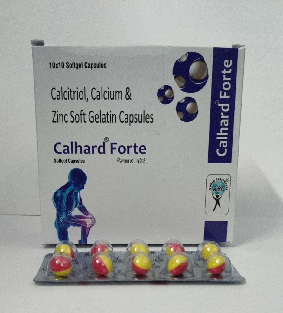 each soft gelatin capsule conatin: calcitrol ip 0.25mg + calcium carbonate eq . to elemental calcium ip 200mg + zinc sulphate monohydrate eq. to elemental zinc ip 7.5mg