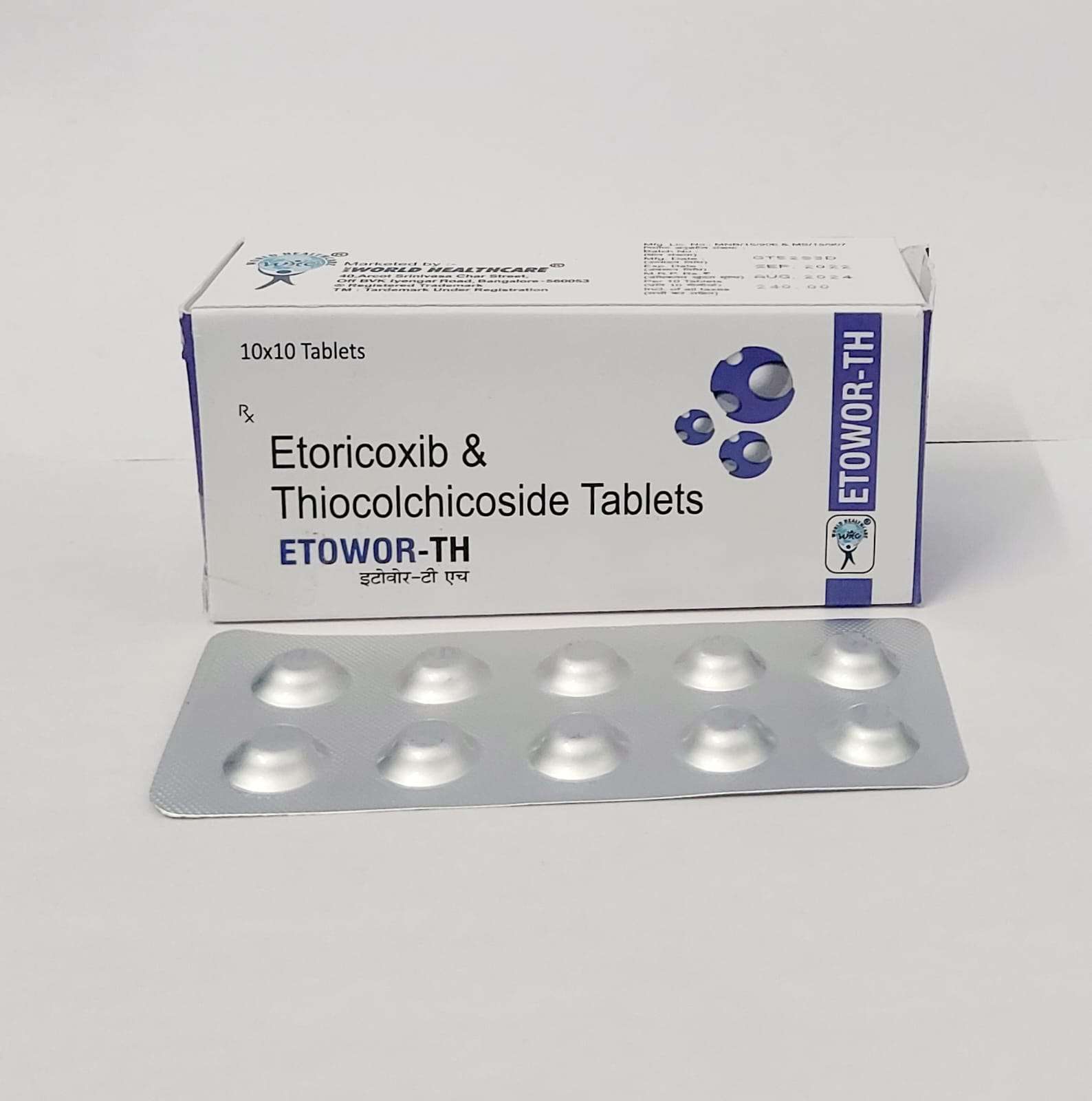 etoricoxib 60mg + thicolchicoside 4mg