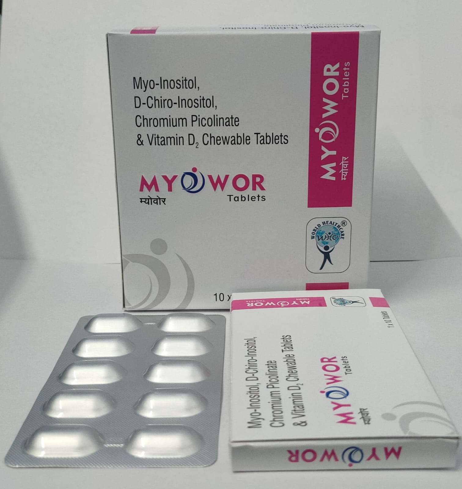 myo-inositol 550 mg+d-chiro-inositol 13.8 mg+chromium picolinate 200 ug + vitamin d2 200 iu chewable tablets