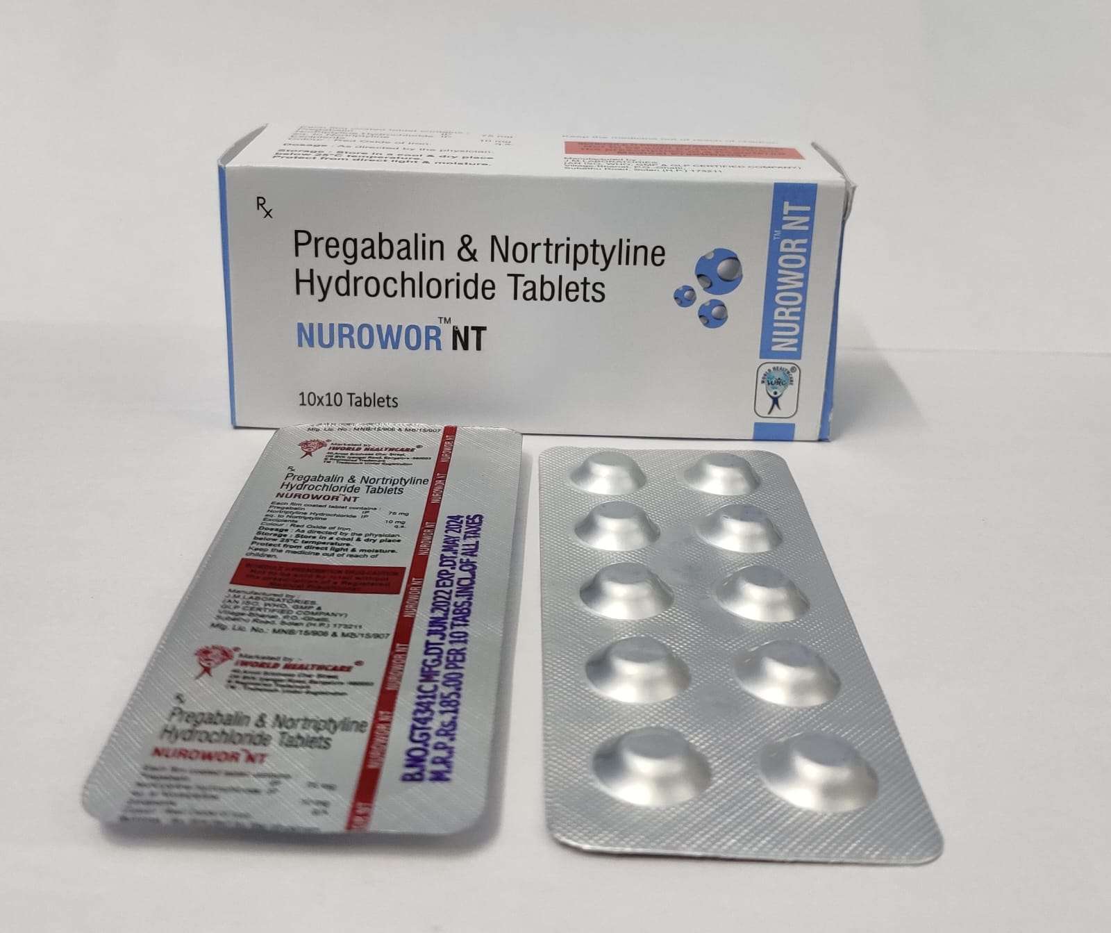 pregabalin 75 mg + nortriptyline