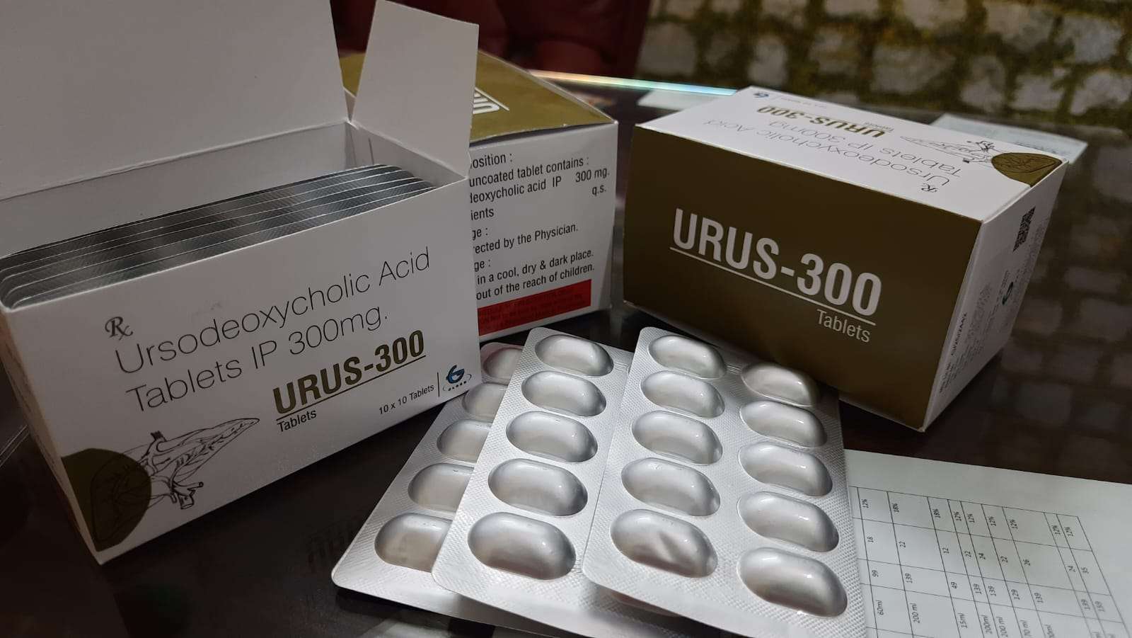 ursodeoxycholic  acid (300mg) tablet